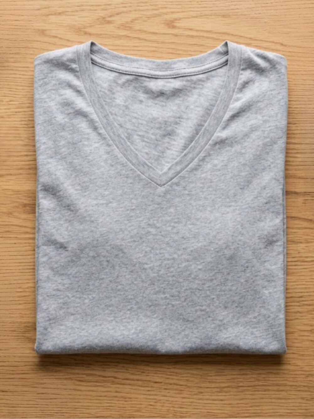 Studio 33 Women’s Plain Gray V-Neck Short Sleeve Basic Casual T-Shirt S-XL